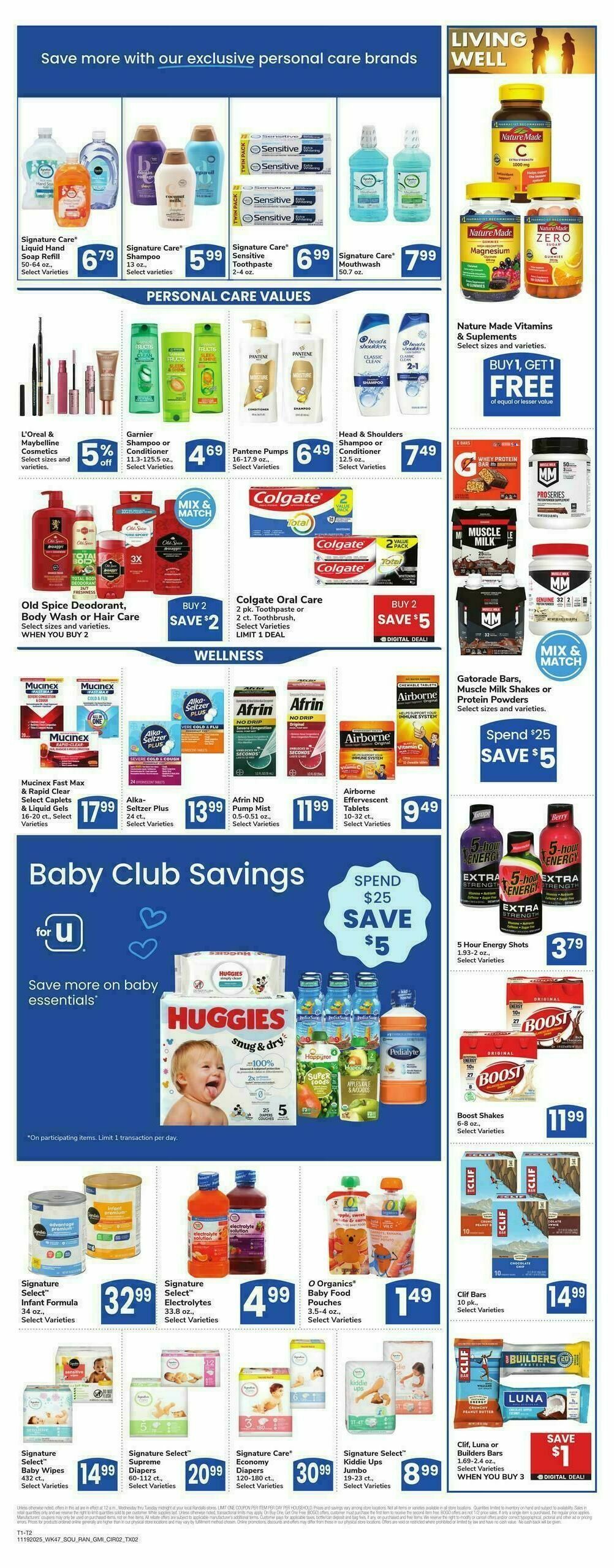 Randalls Weekly Ad from November 19