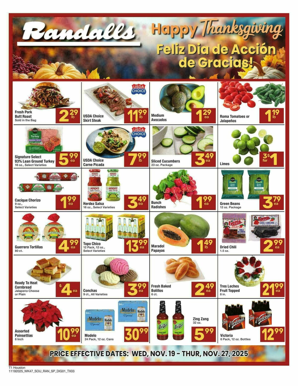 Randalls Weekly Ad from November 19