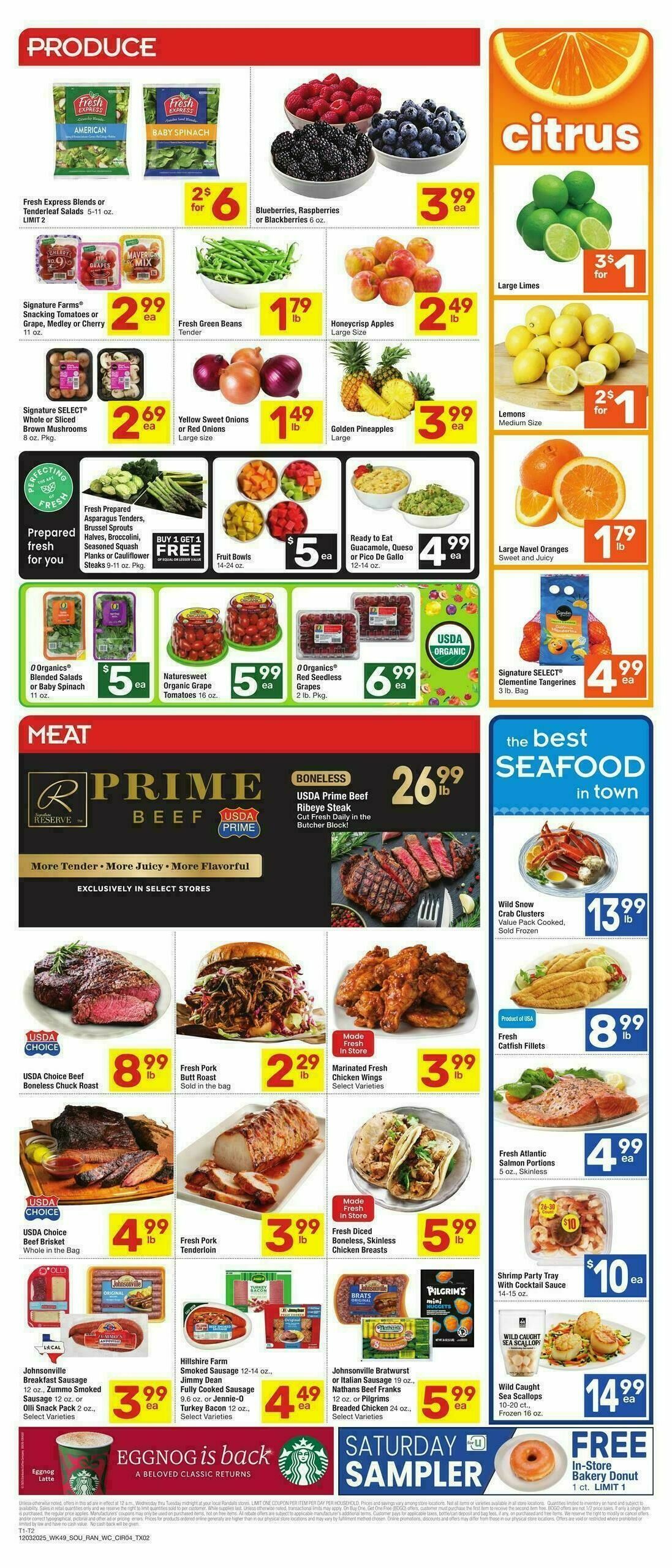 Randalls Weekly Ad from December 3