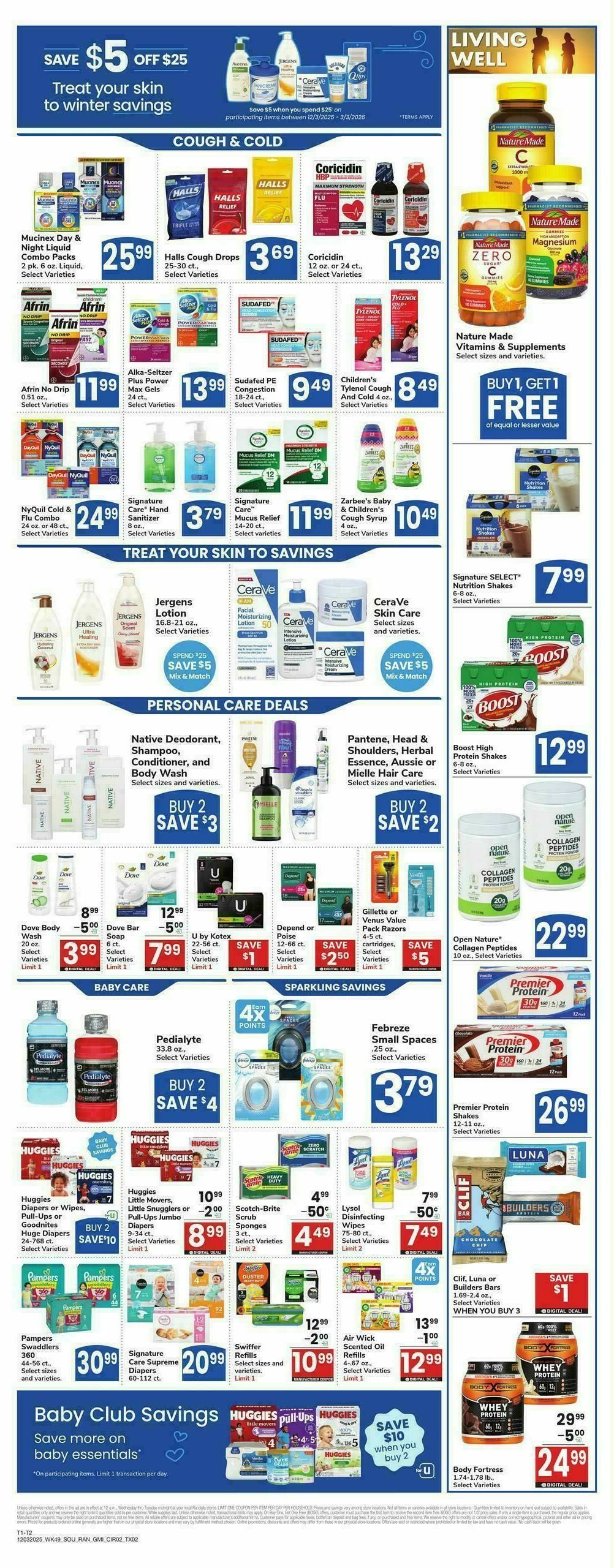 Randalls Weekly Ad from December 3