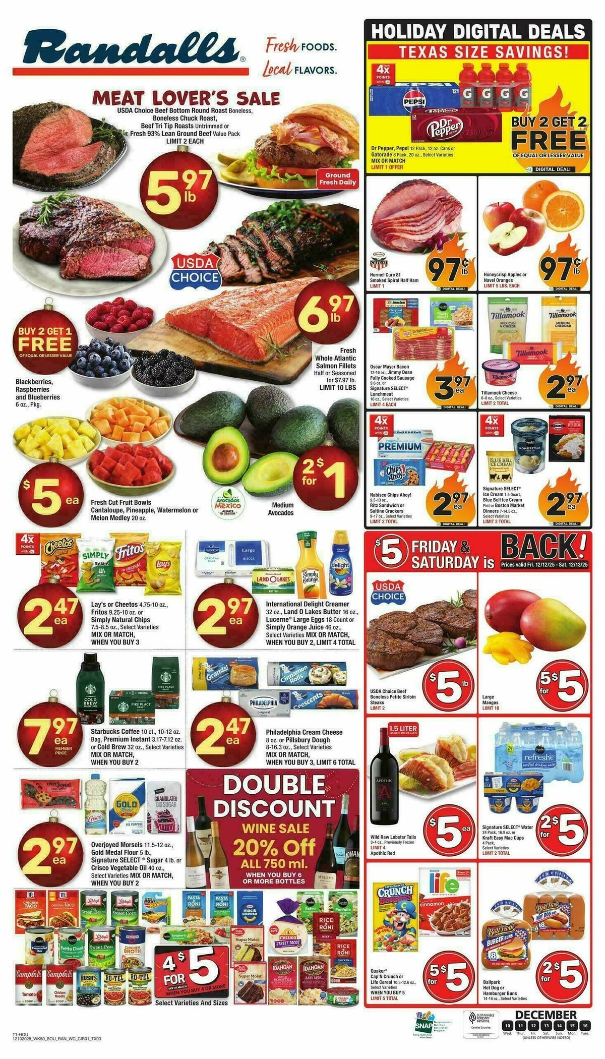 Randalls Weekly Ad from December 10