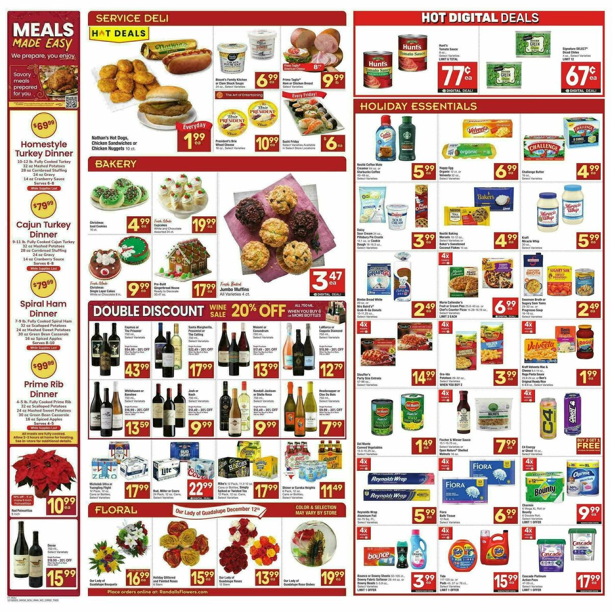 Randalls Weekly Ad from December 10