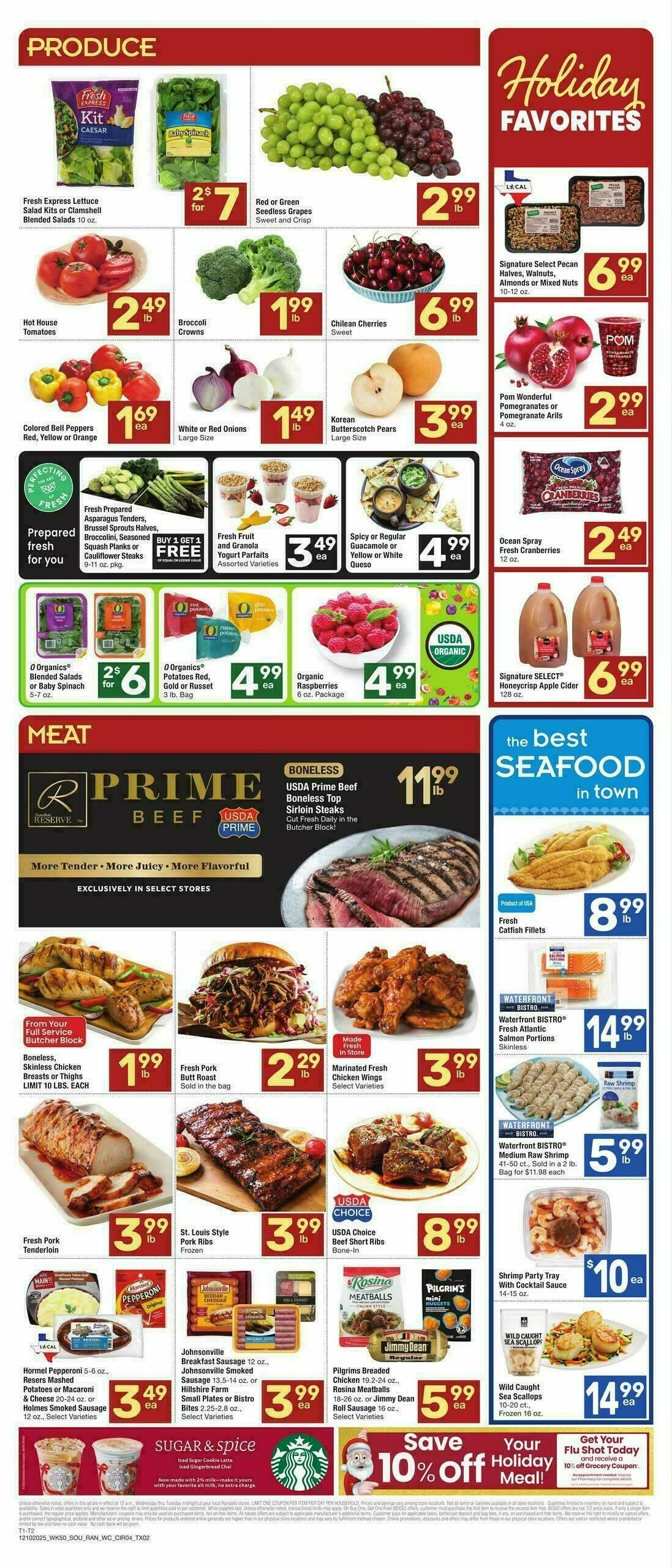 Randalls Weekly Ad from December 10