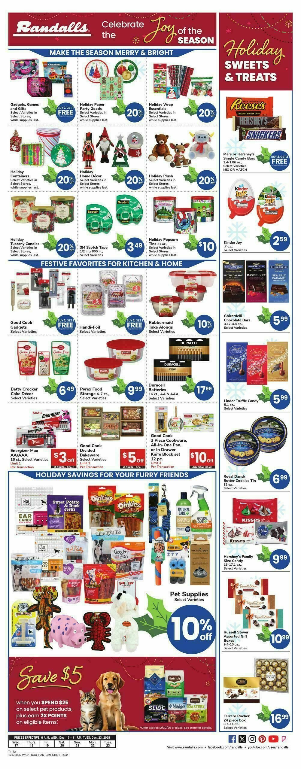Randalls Weekly Ad from December 17