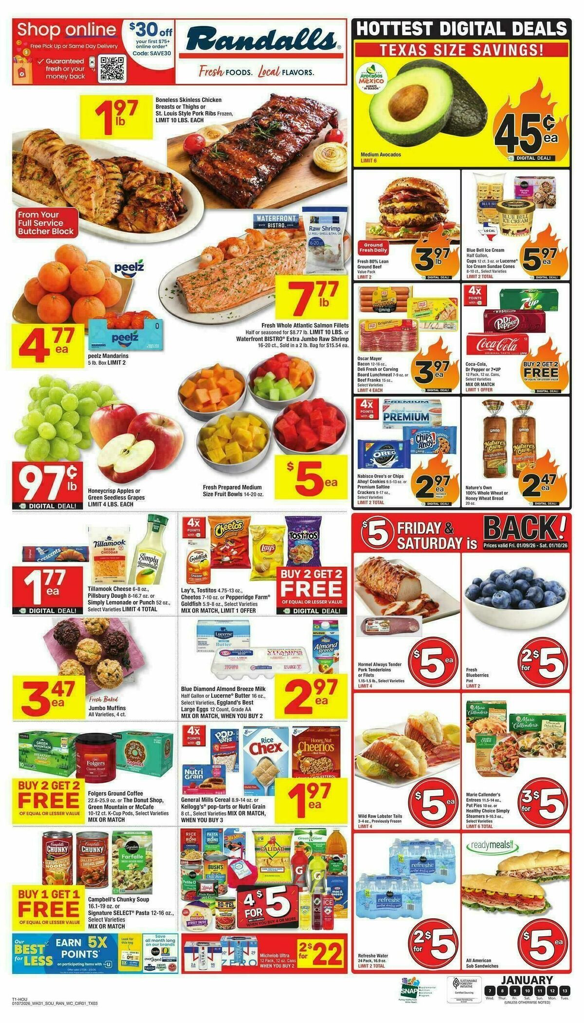 Randalls Weekly Ad from January 7