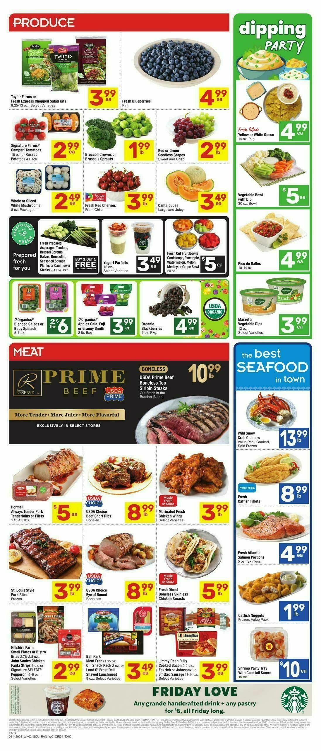 Randalls Weekly Ad from January 14