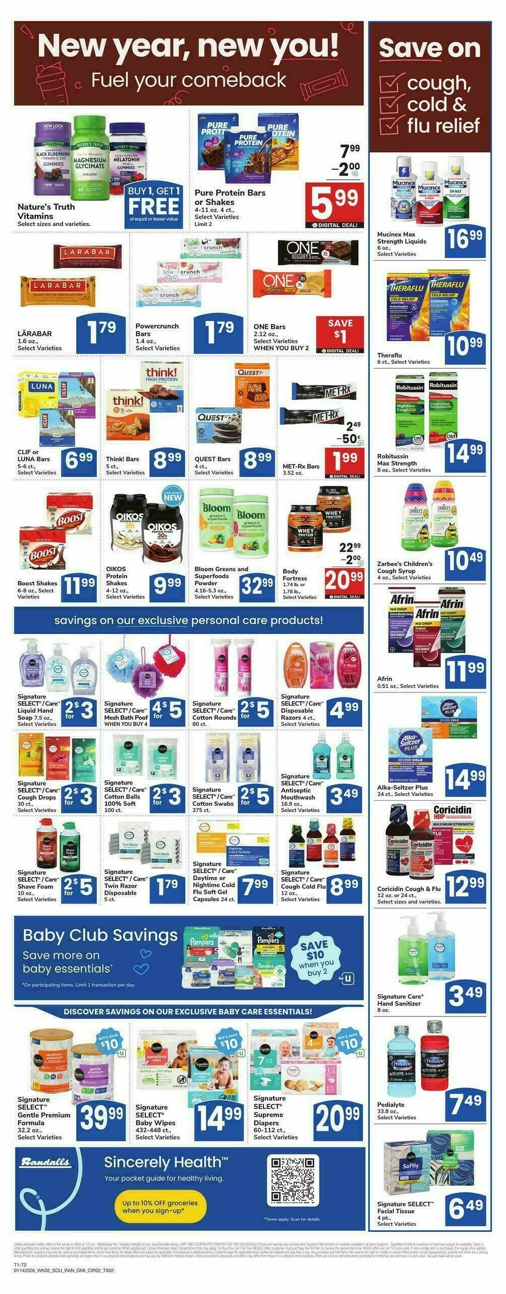 Randalls Weekly Ad from January 14