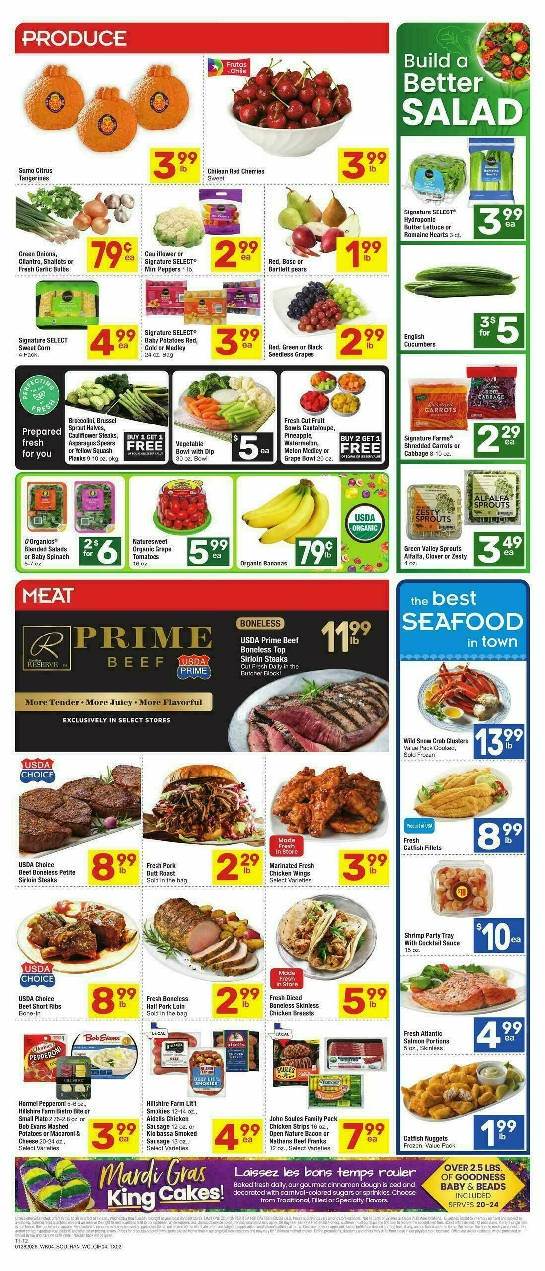 Randalls Weekly Ad from January 28