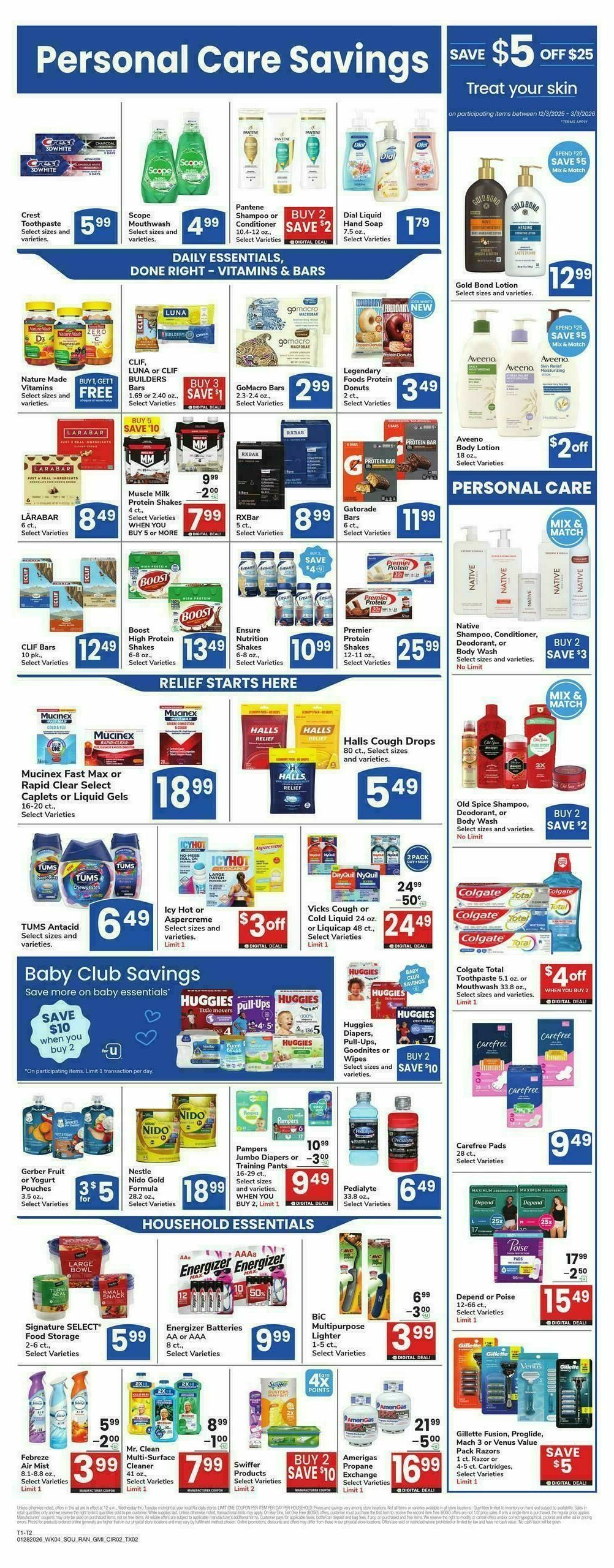 Randalls Weekly Ad from January 28