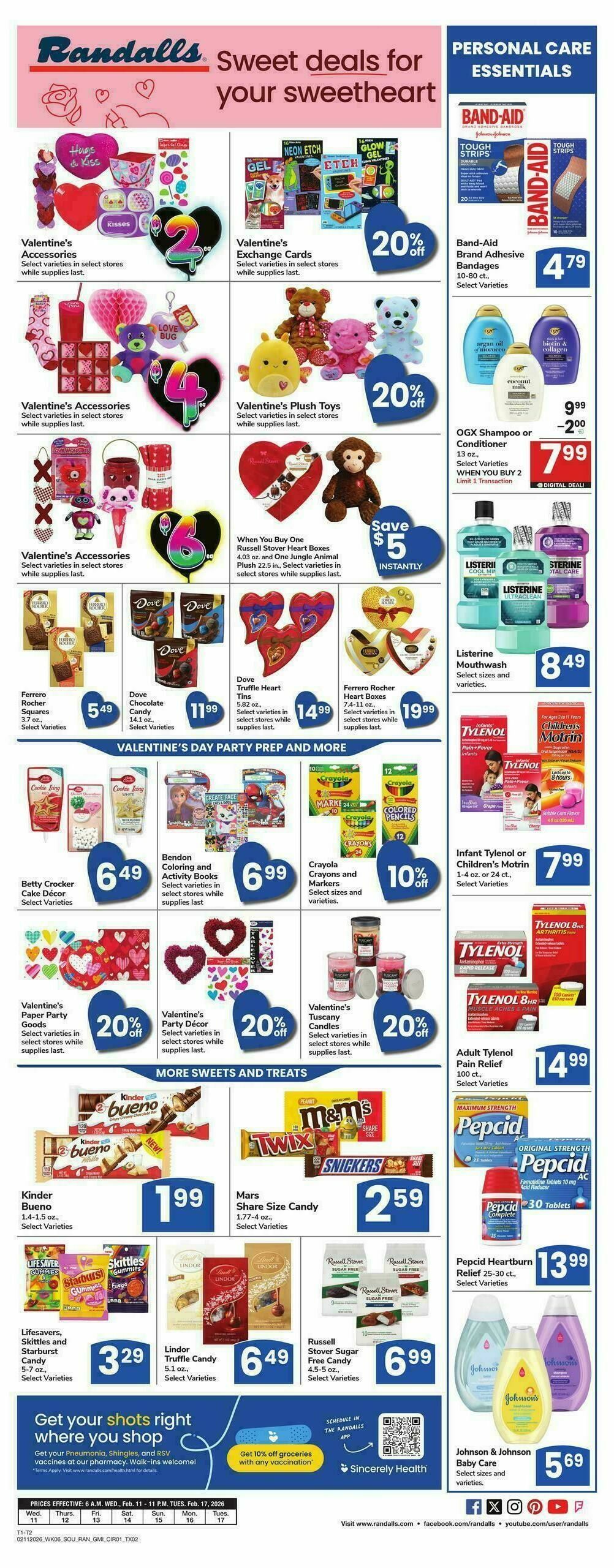 Randalls Weekly Ad from February 11