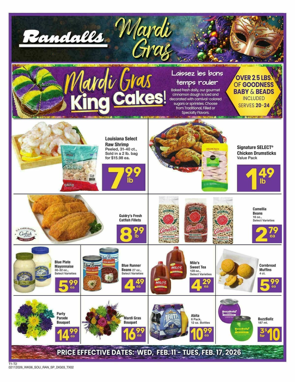 Randalls Weekly Ad from February 11