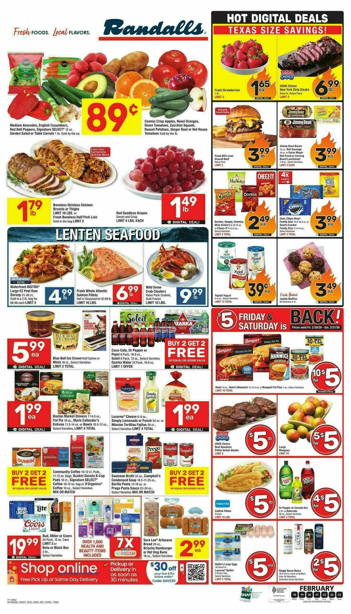 Randalls Weekly Ad from February 18
