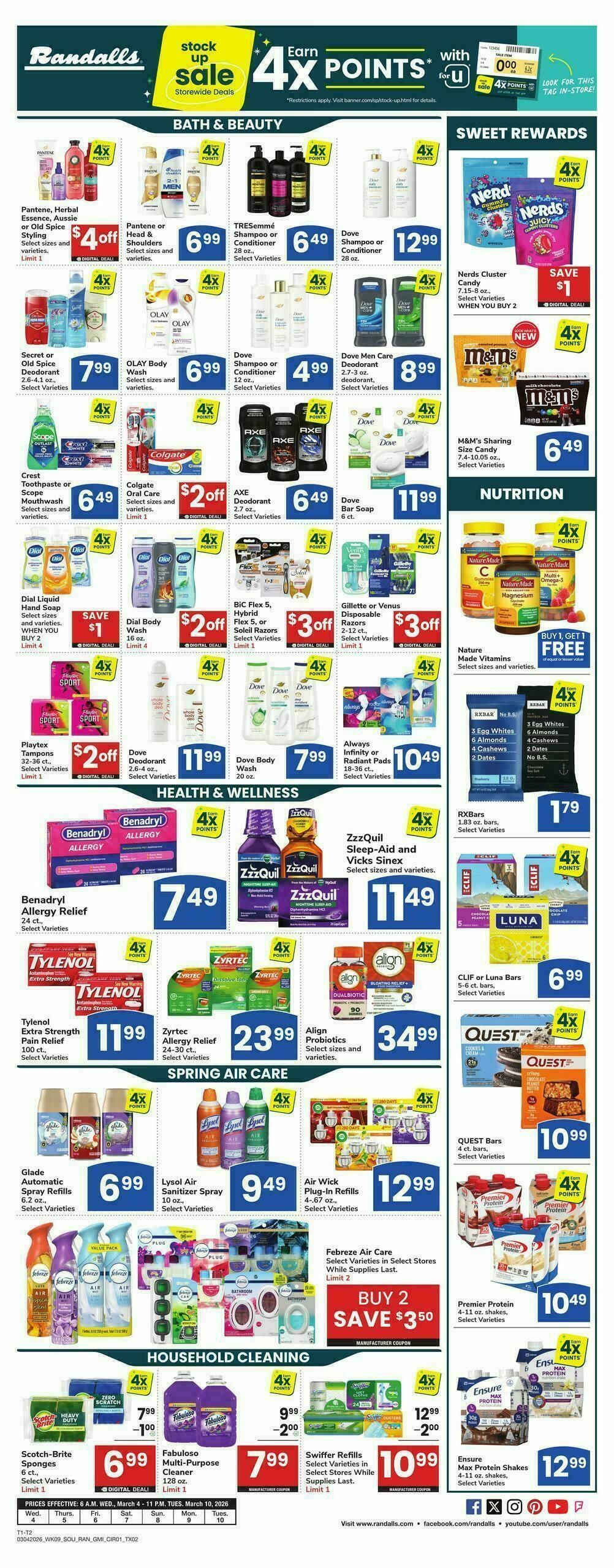 Randalls Weekly Ad from March 4