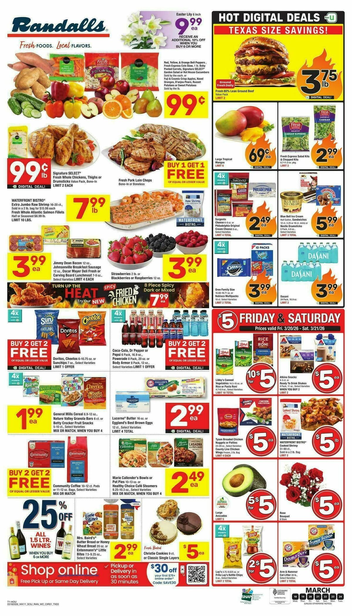 Randalls Weekly Ad from March 18