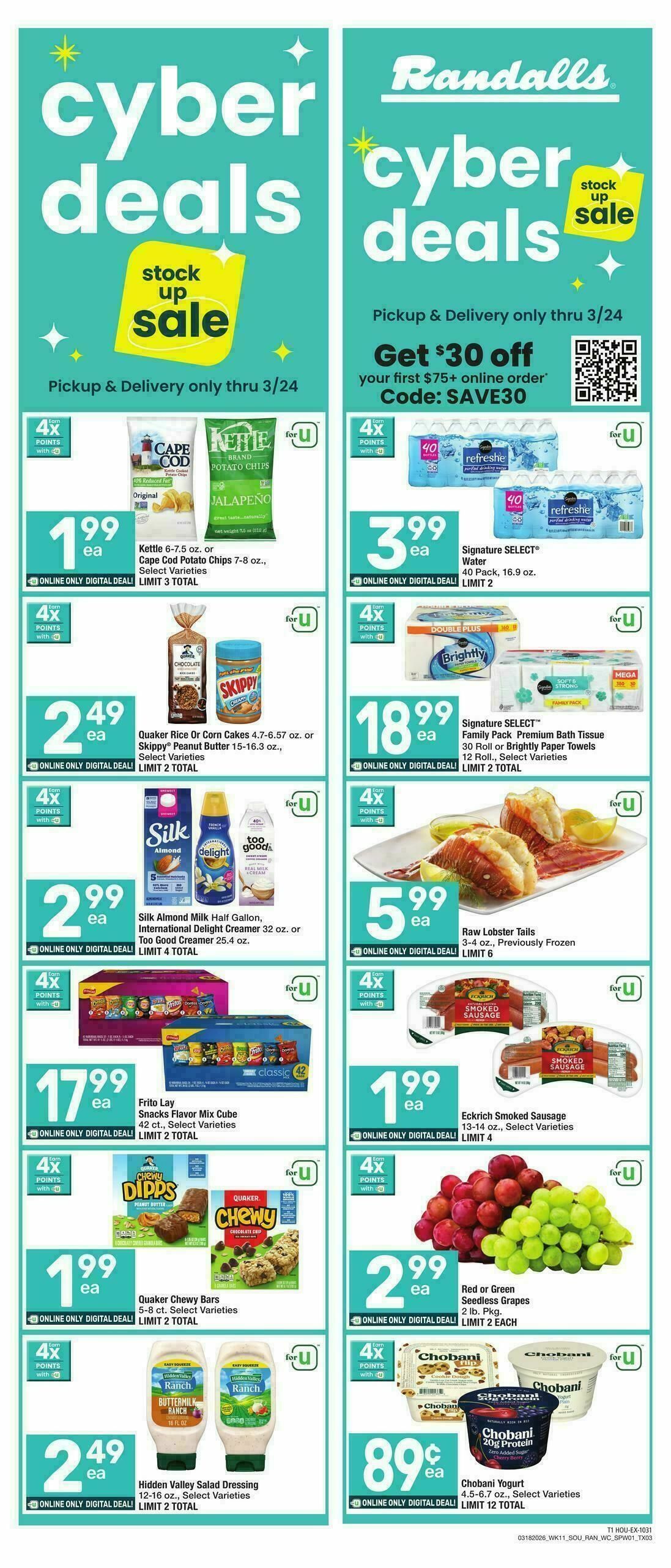 Randalls Weekly Ad from March 18