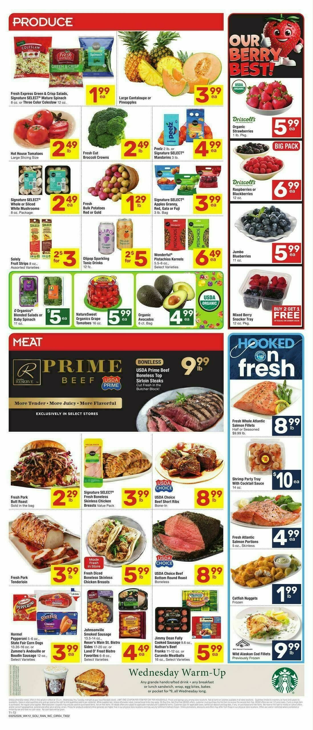 Randalls Weekly Ad from March 25