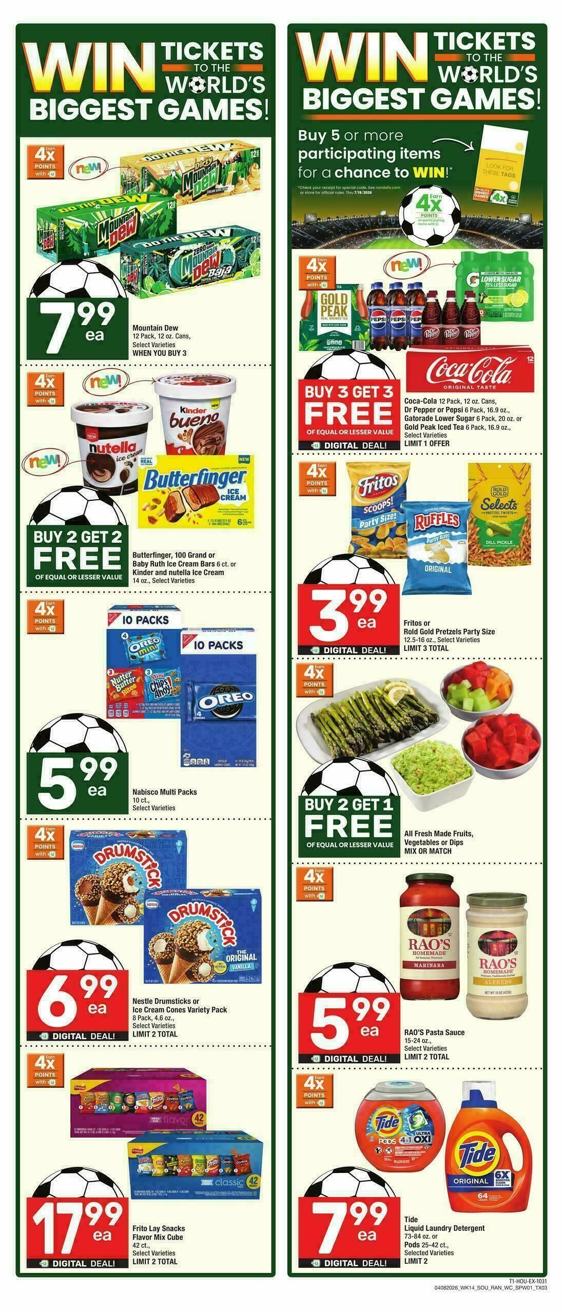 Randalls Weekly Ad from April 8