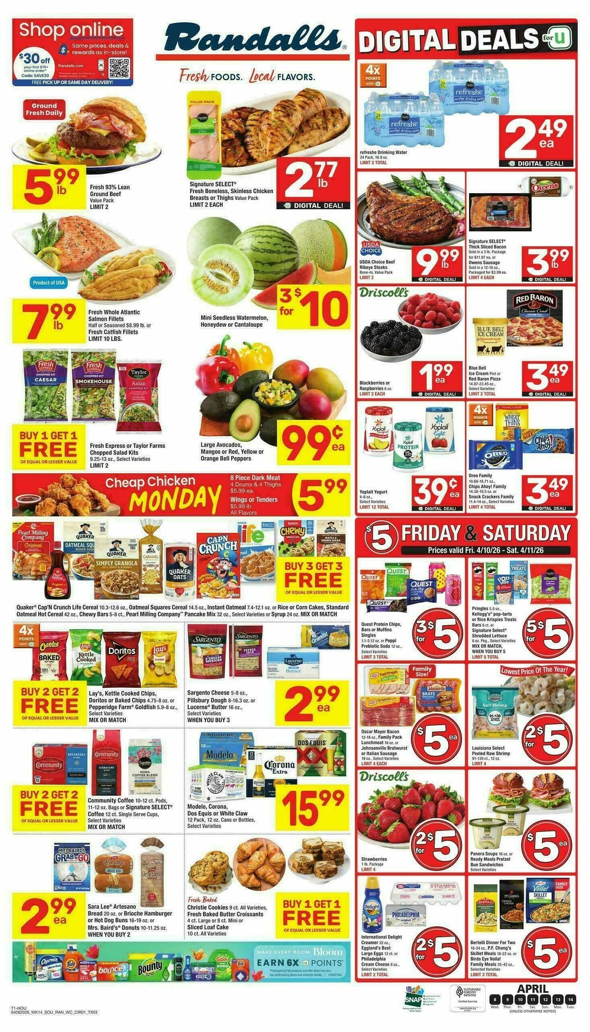 Randalls Weekly Ad from April 8