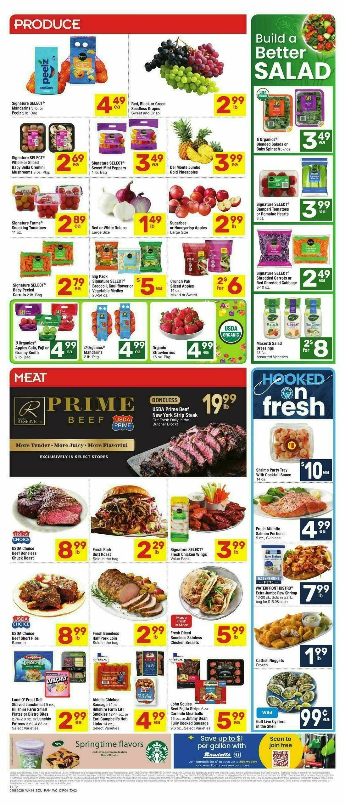 Randalls Weekly Ad from April 8
