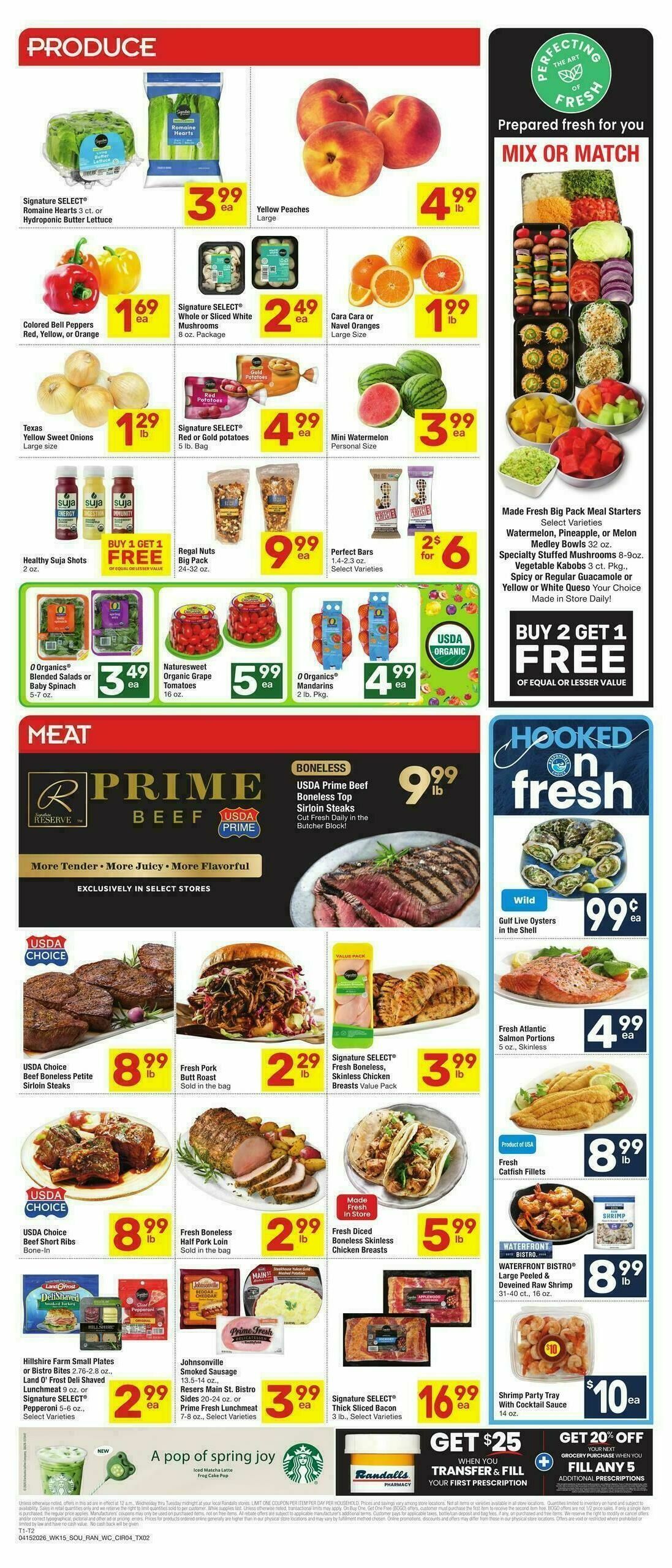 Randalls Weekly Ad from April 15