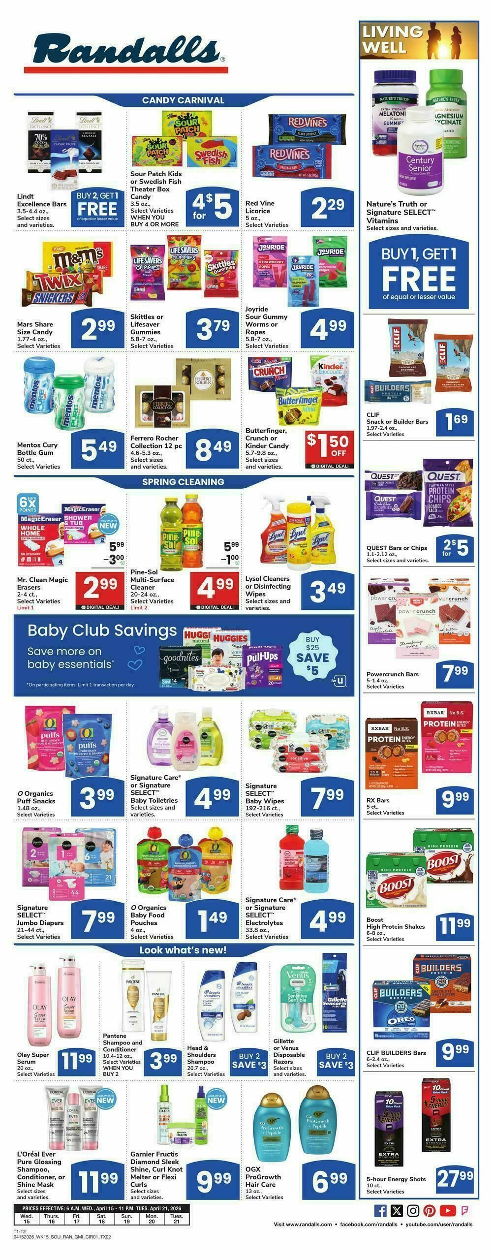 Randalls Weekly Ad from April 15