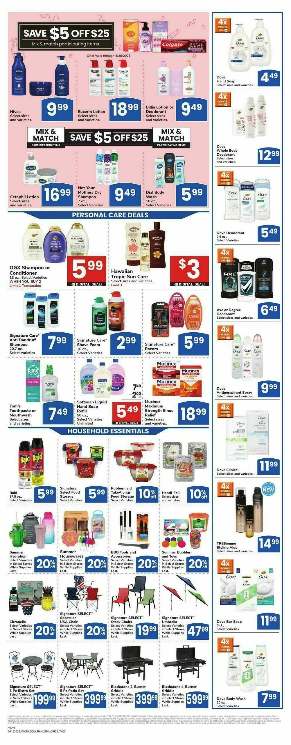 Randalls Weekly Ad from April 15