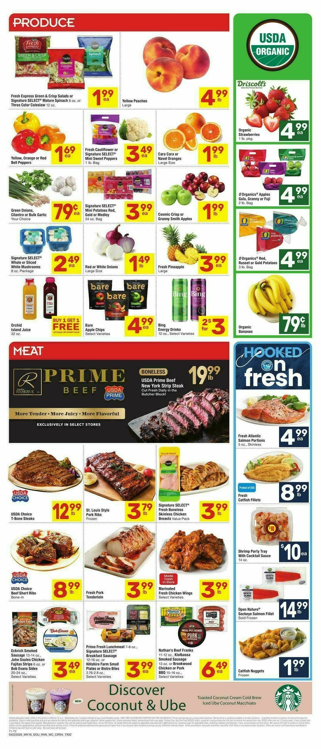 Randalls Weekly Ad from April 22
