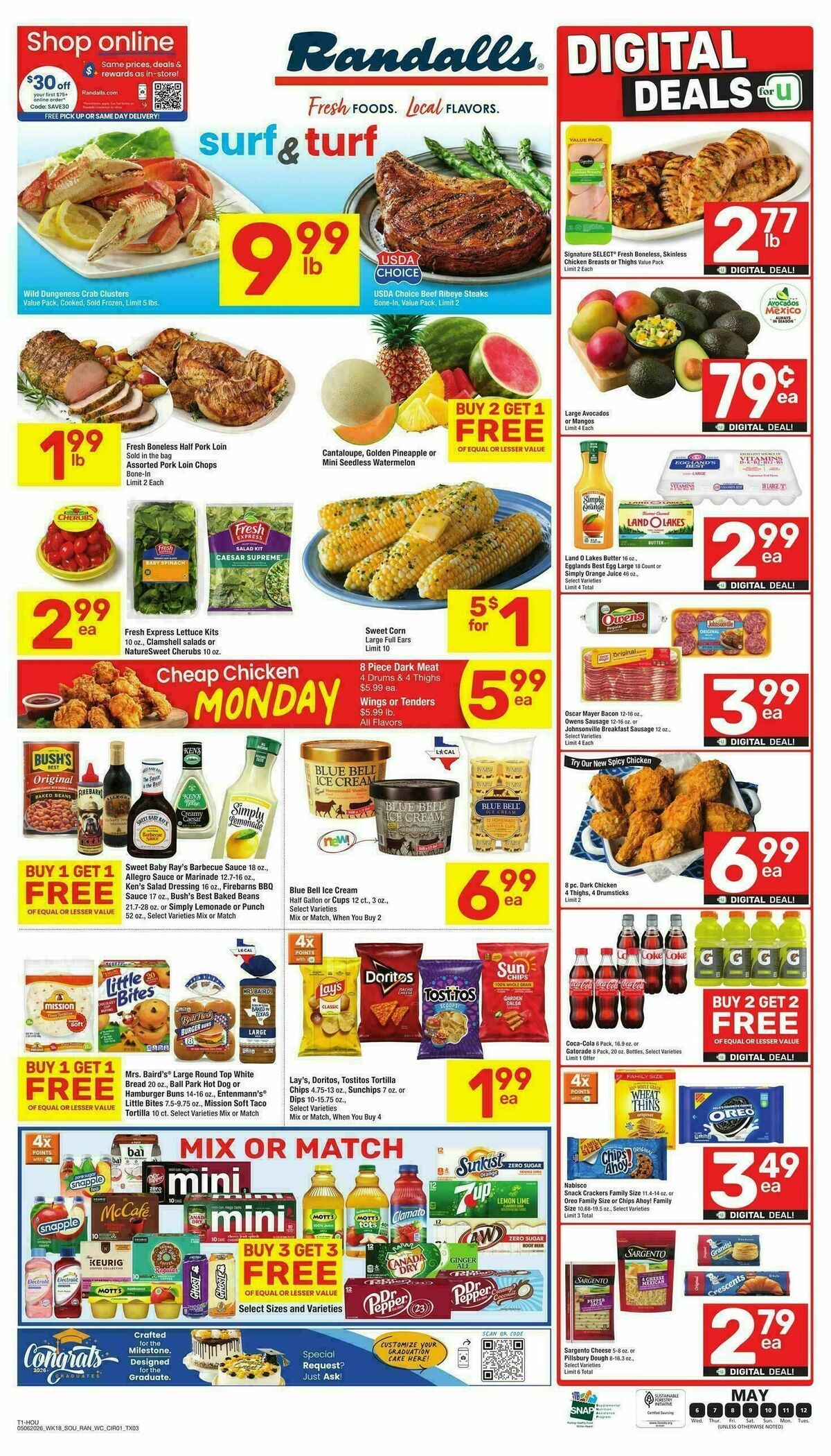 Randalls Weekly Ad from May 6
