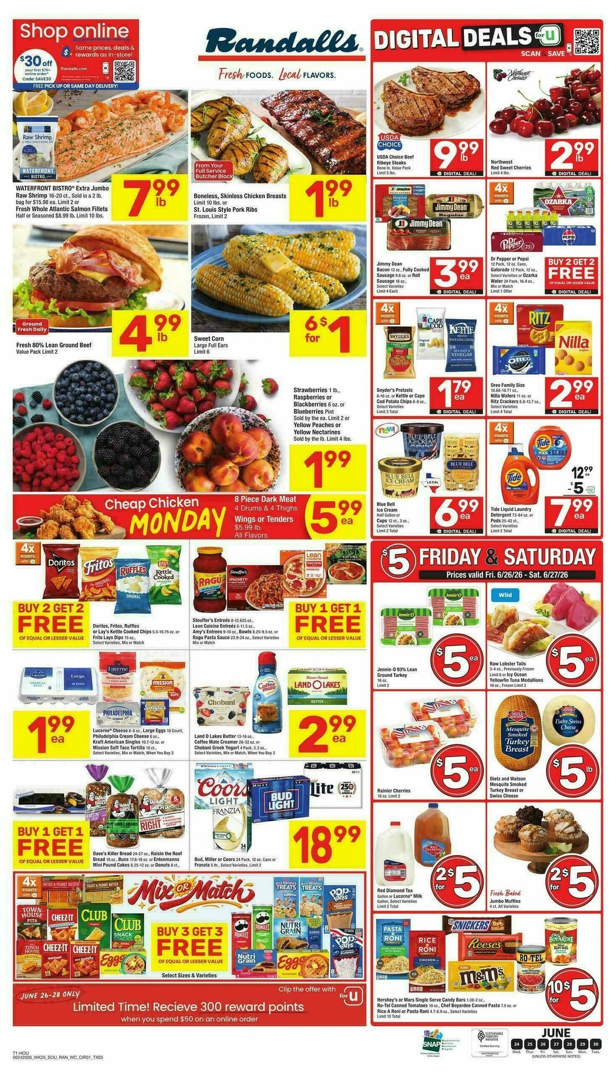 Randalls Weekly Ad from June 24