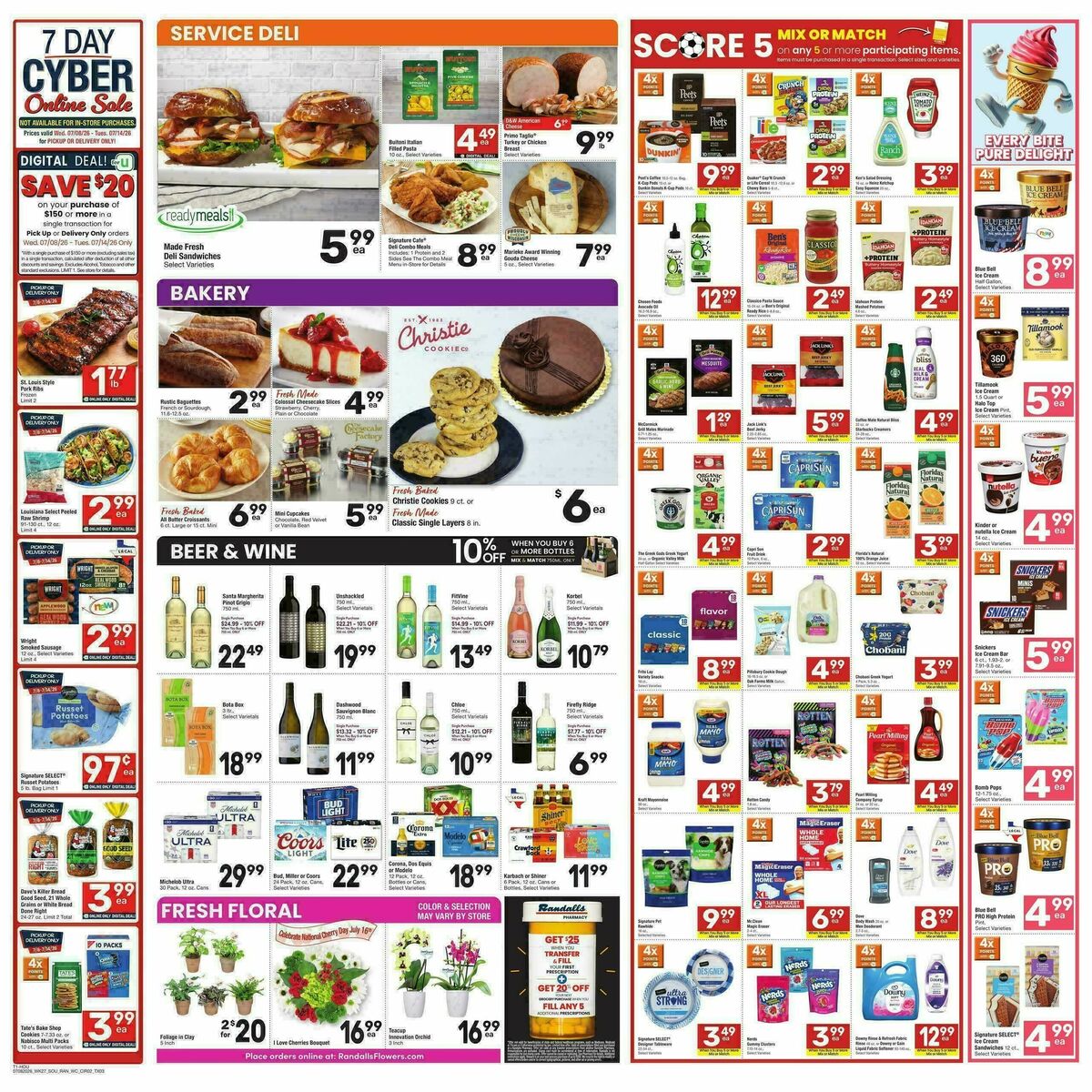 Randalls Weekly Ad from July 8