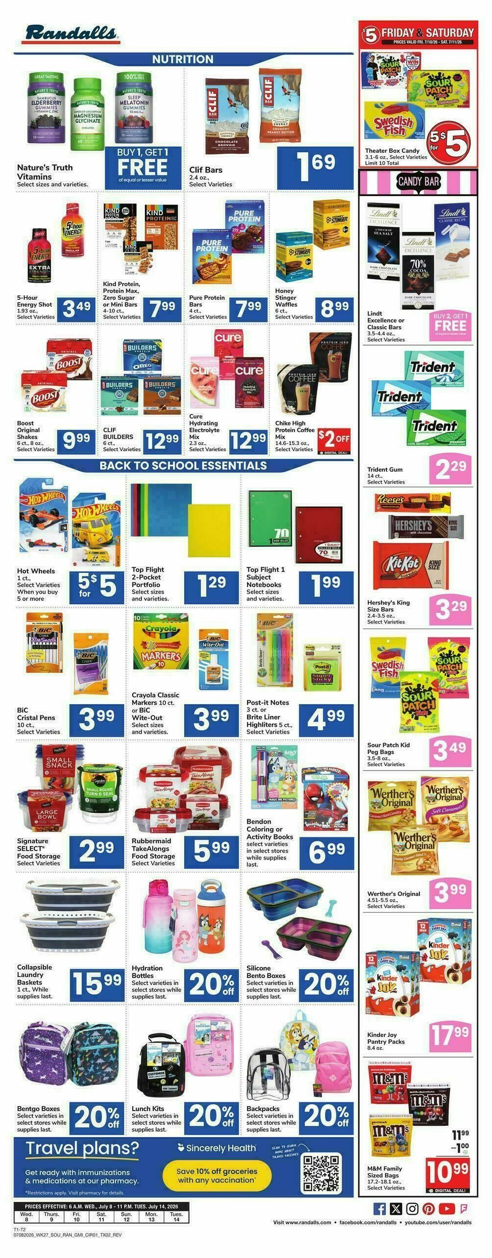 Randalls Weekly Ad from July 8