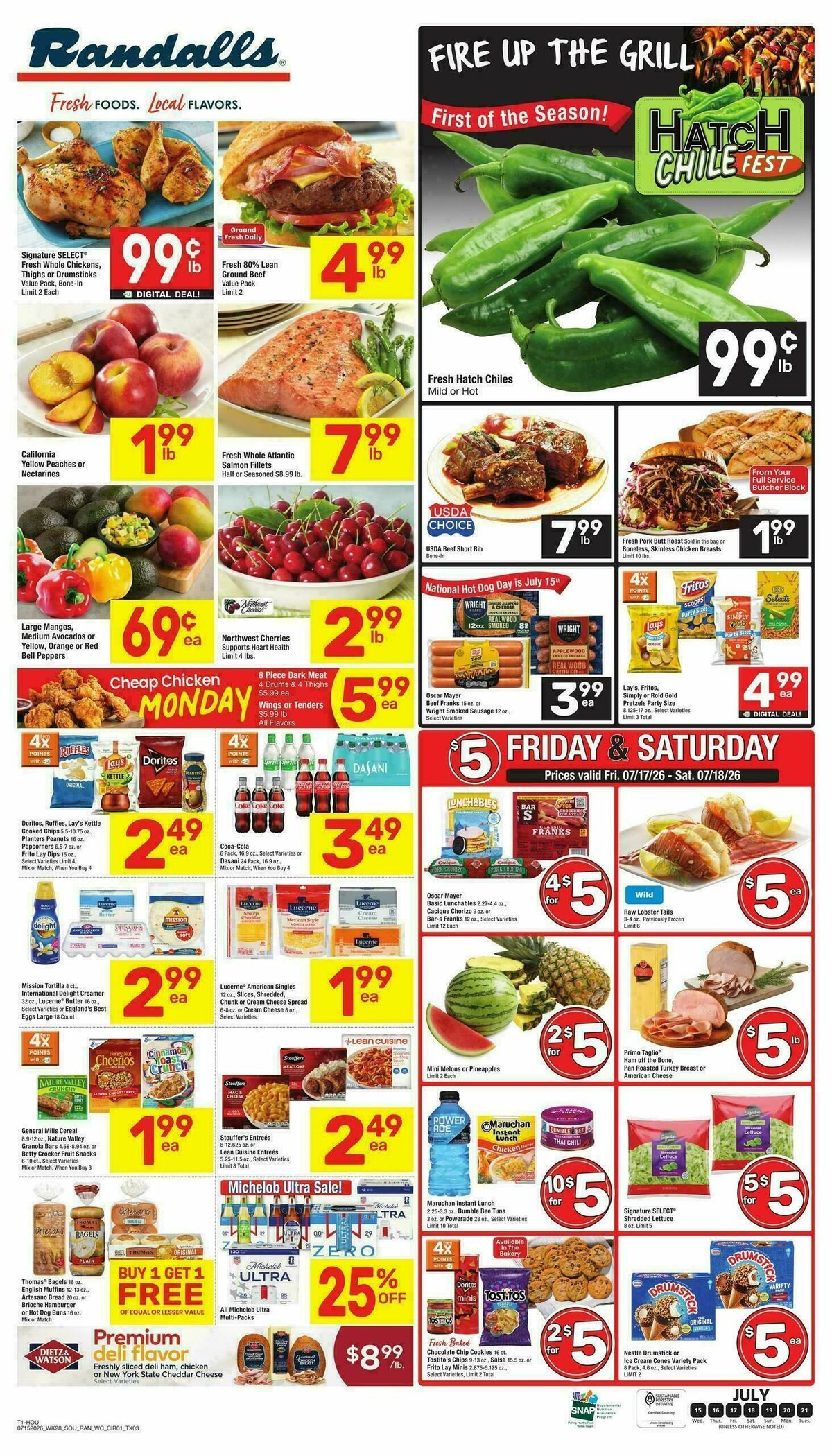Randalls Weekly Ad from July 15