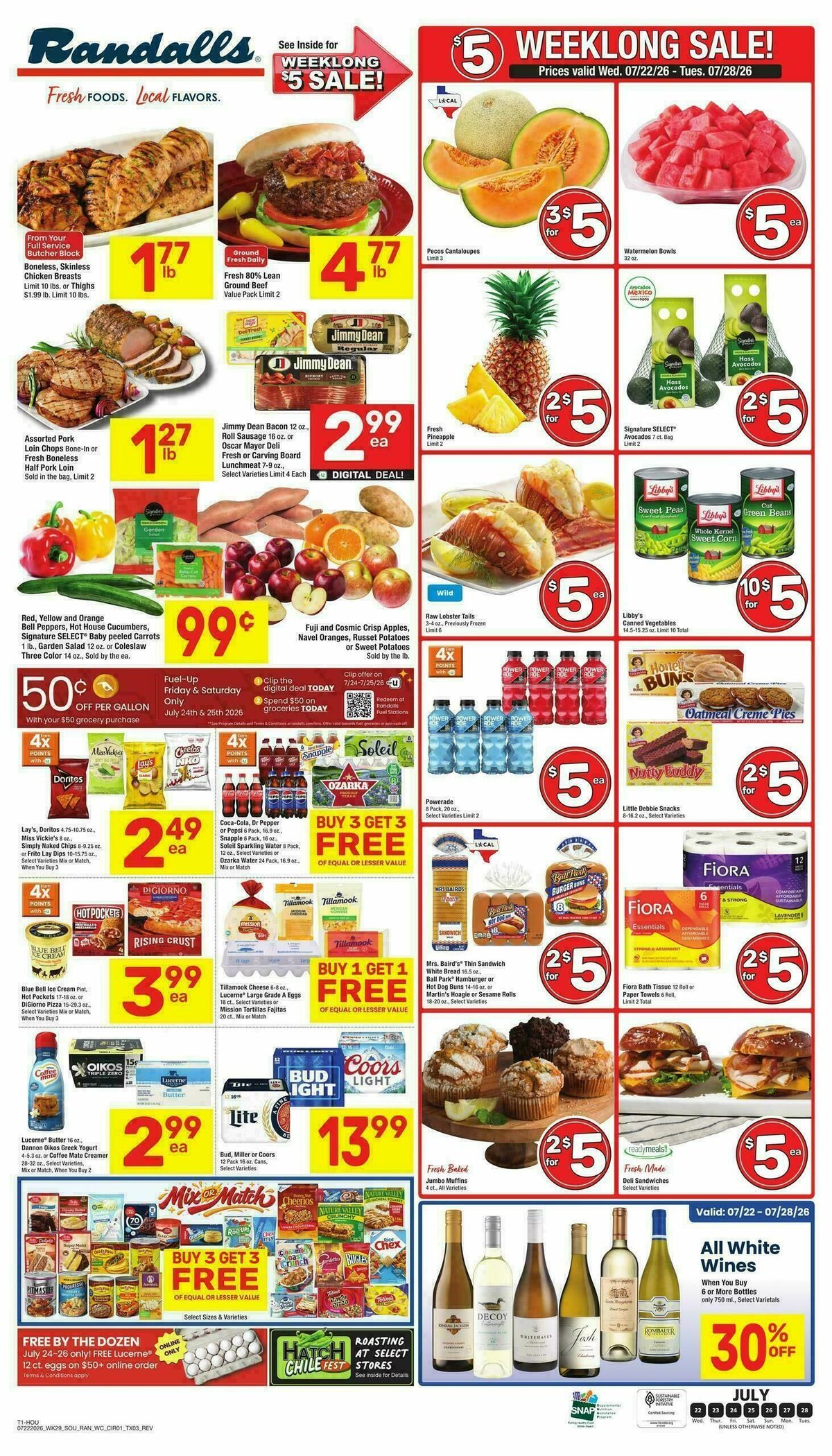 Randalls Weekly Ad from July 22