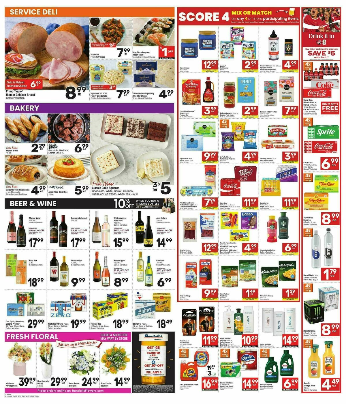 Randalls Weekly Ad from July 22
