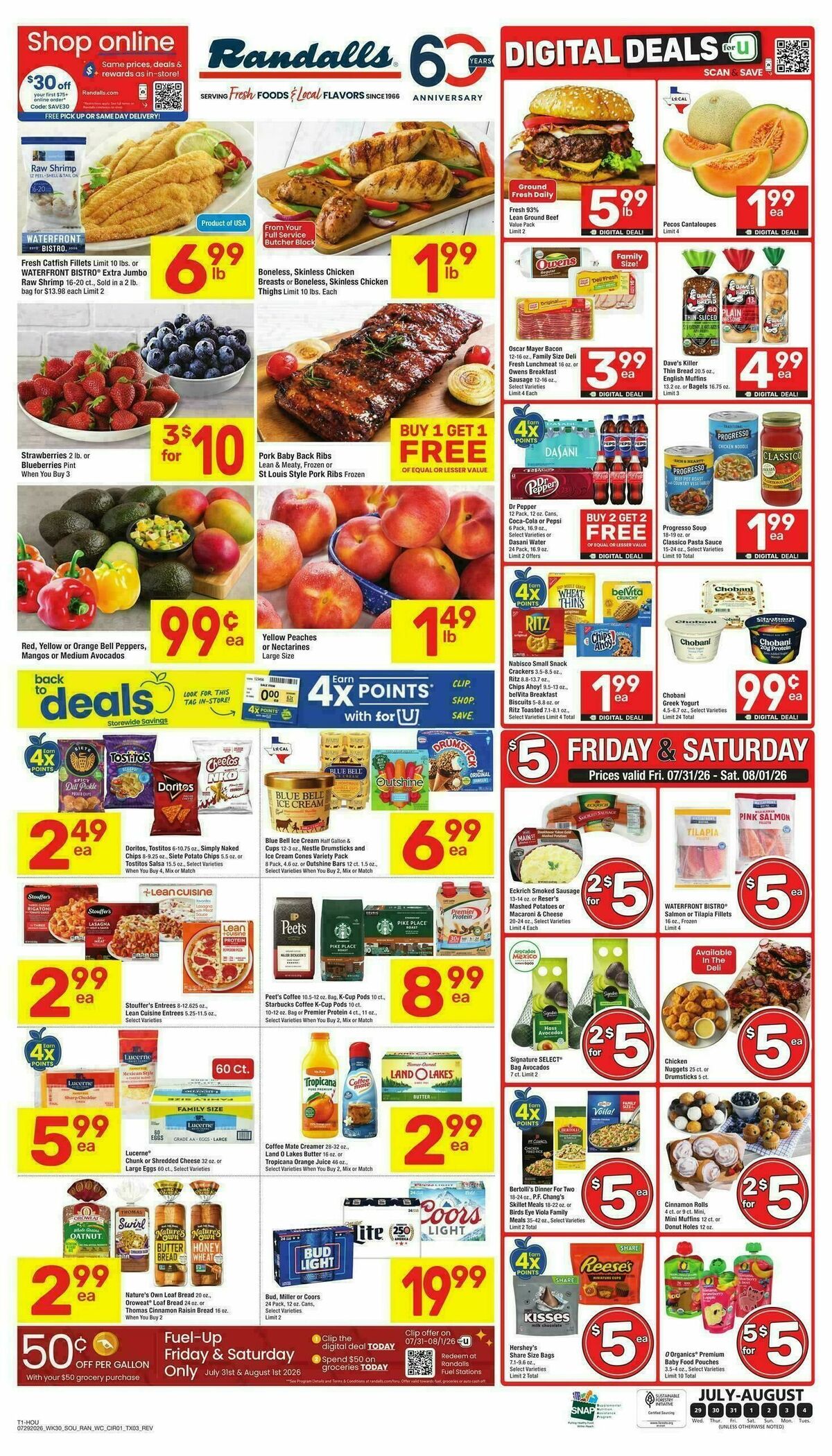 Randalls Weekly Ad from July 29