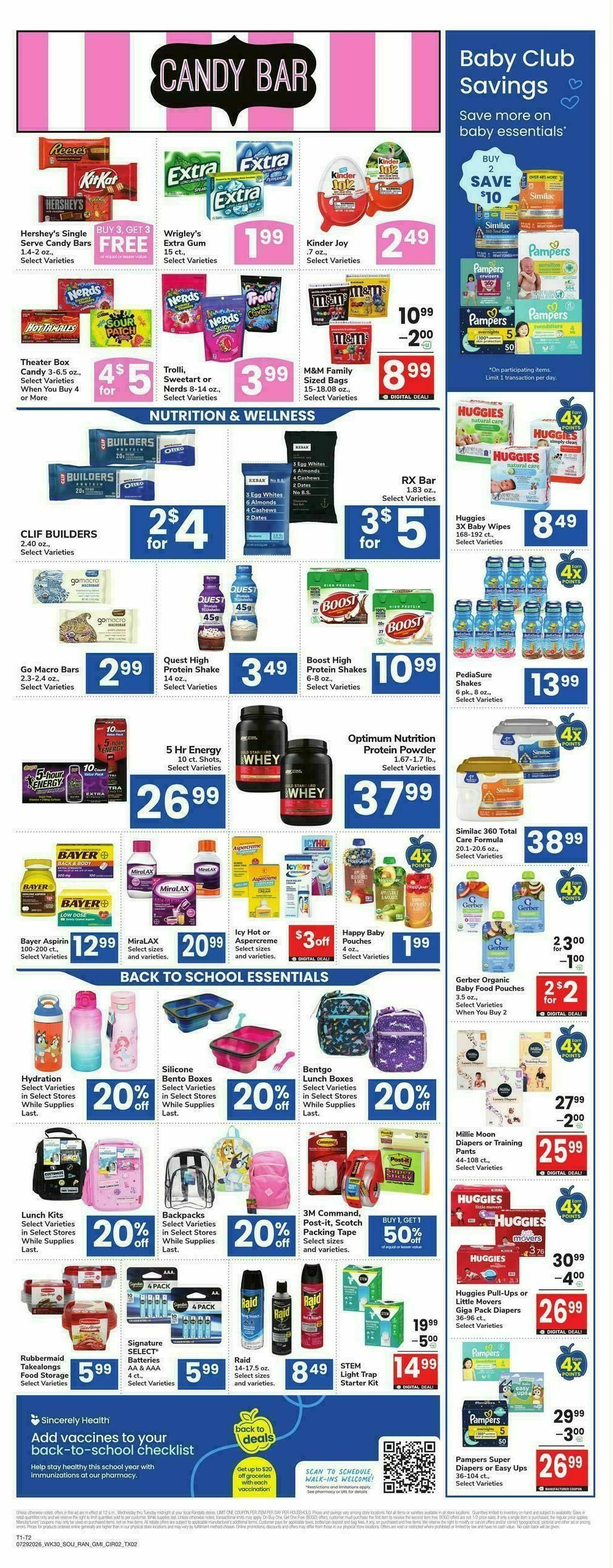 Randalls Weekly Ad from July 29