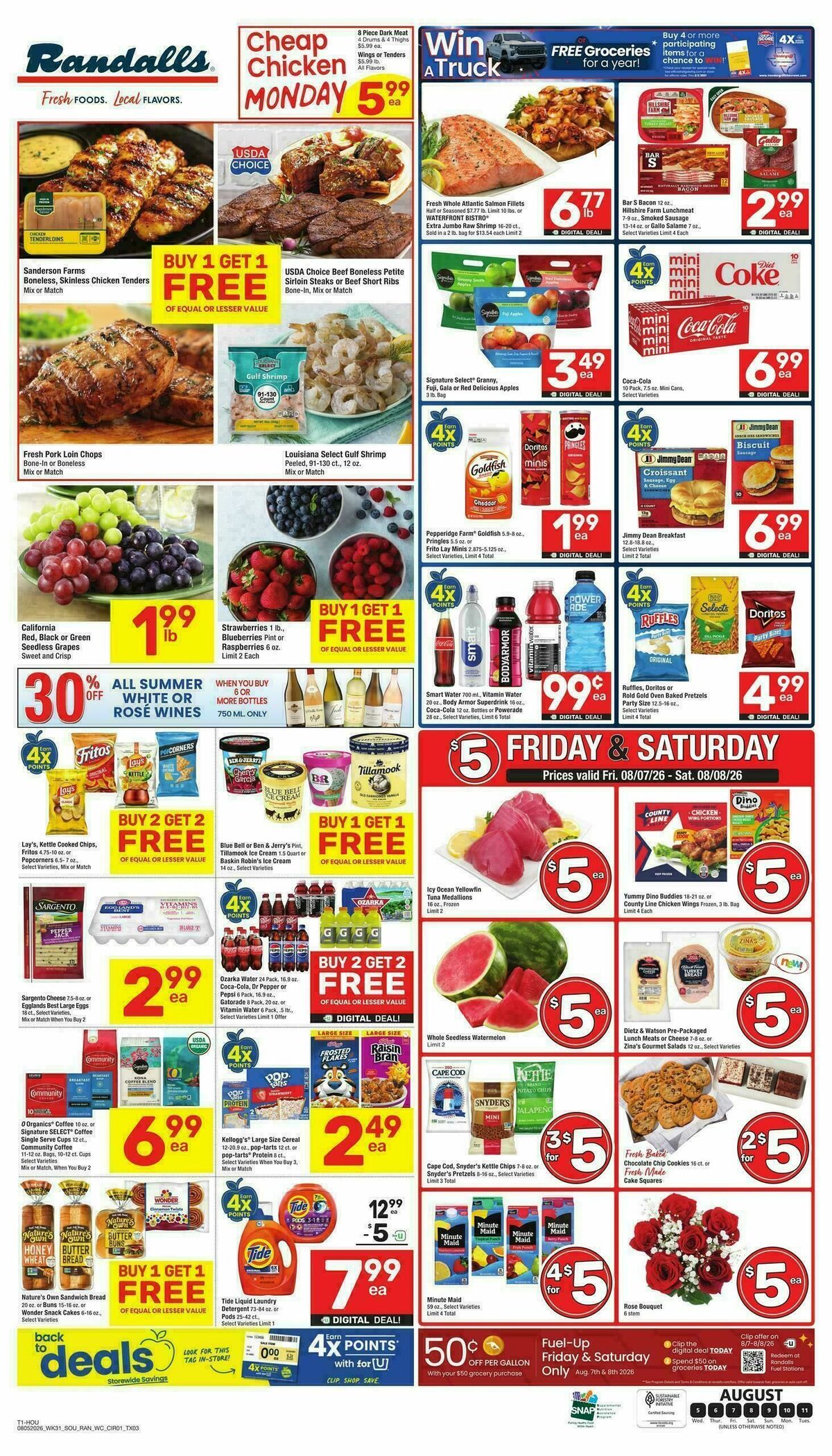 Randalls Weekly Ad from August 5