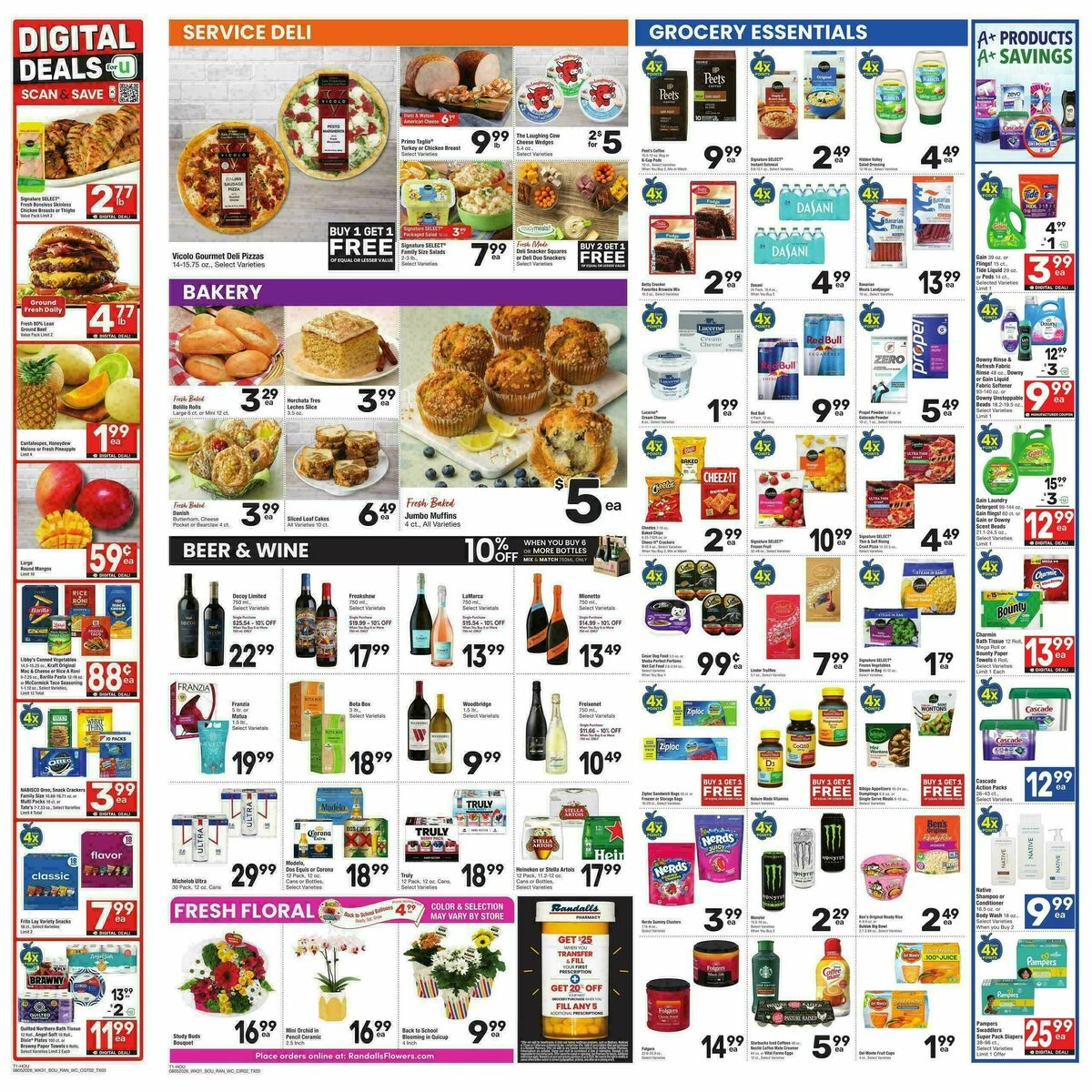 Randalls Weekly Ad from August 5