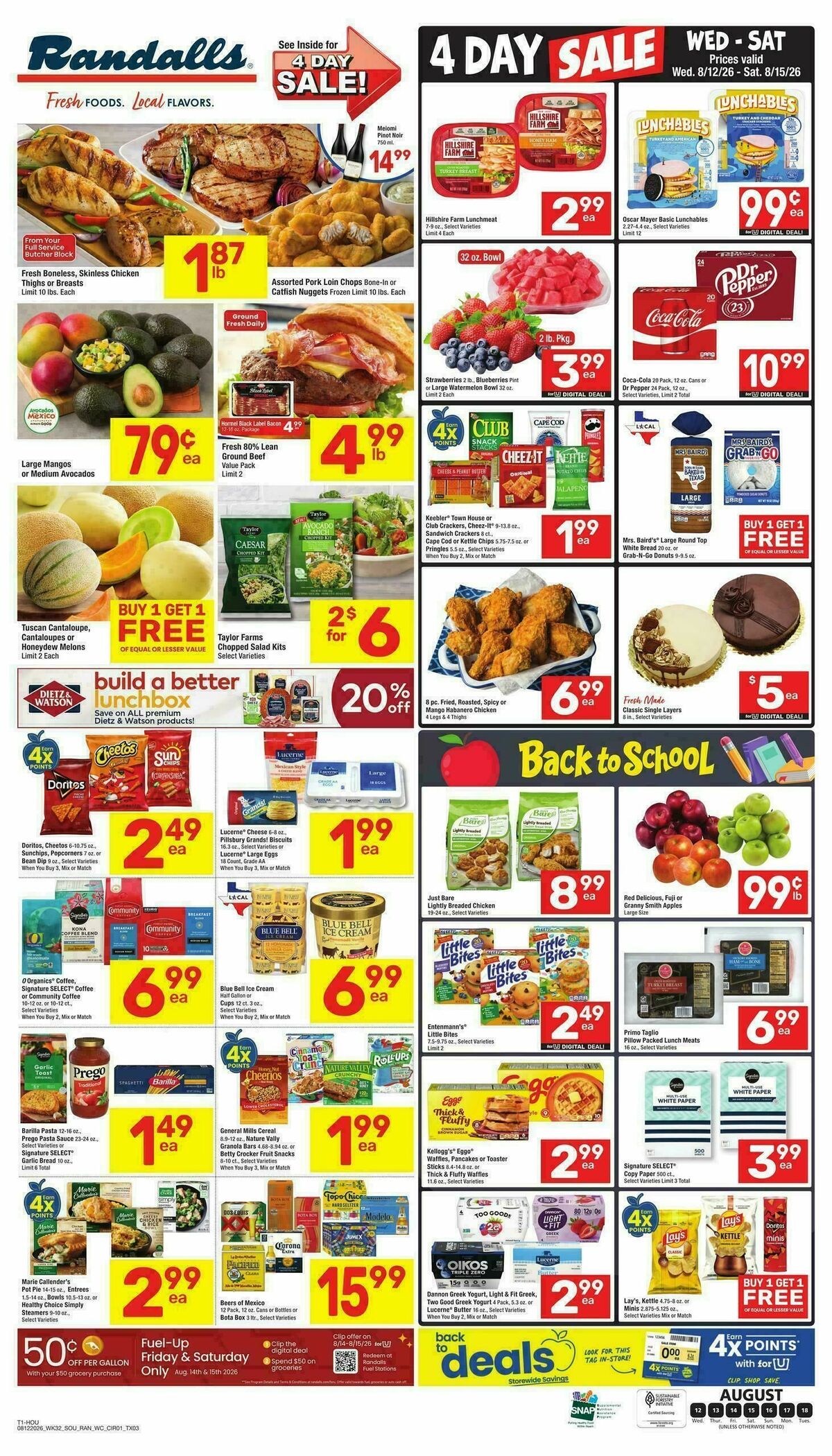 Randalls Weekly Ad from August 12