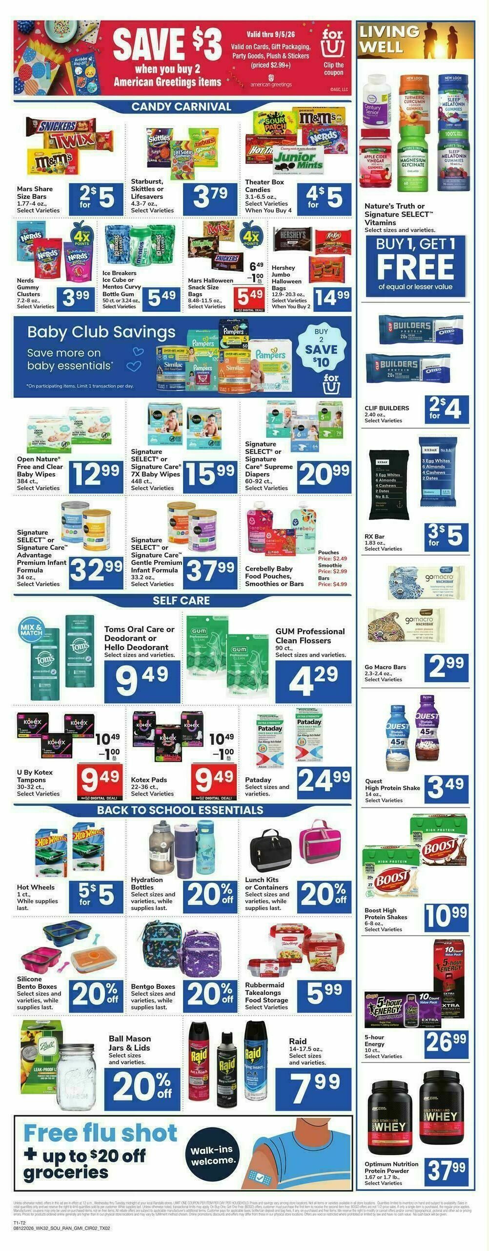 Randalls Weekly Ad from August 12