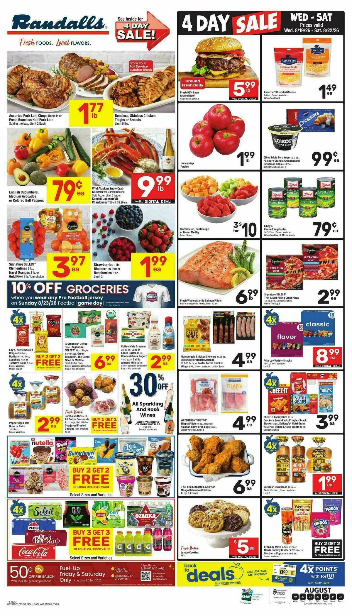 Randalls Weekly Ad from August 19