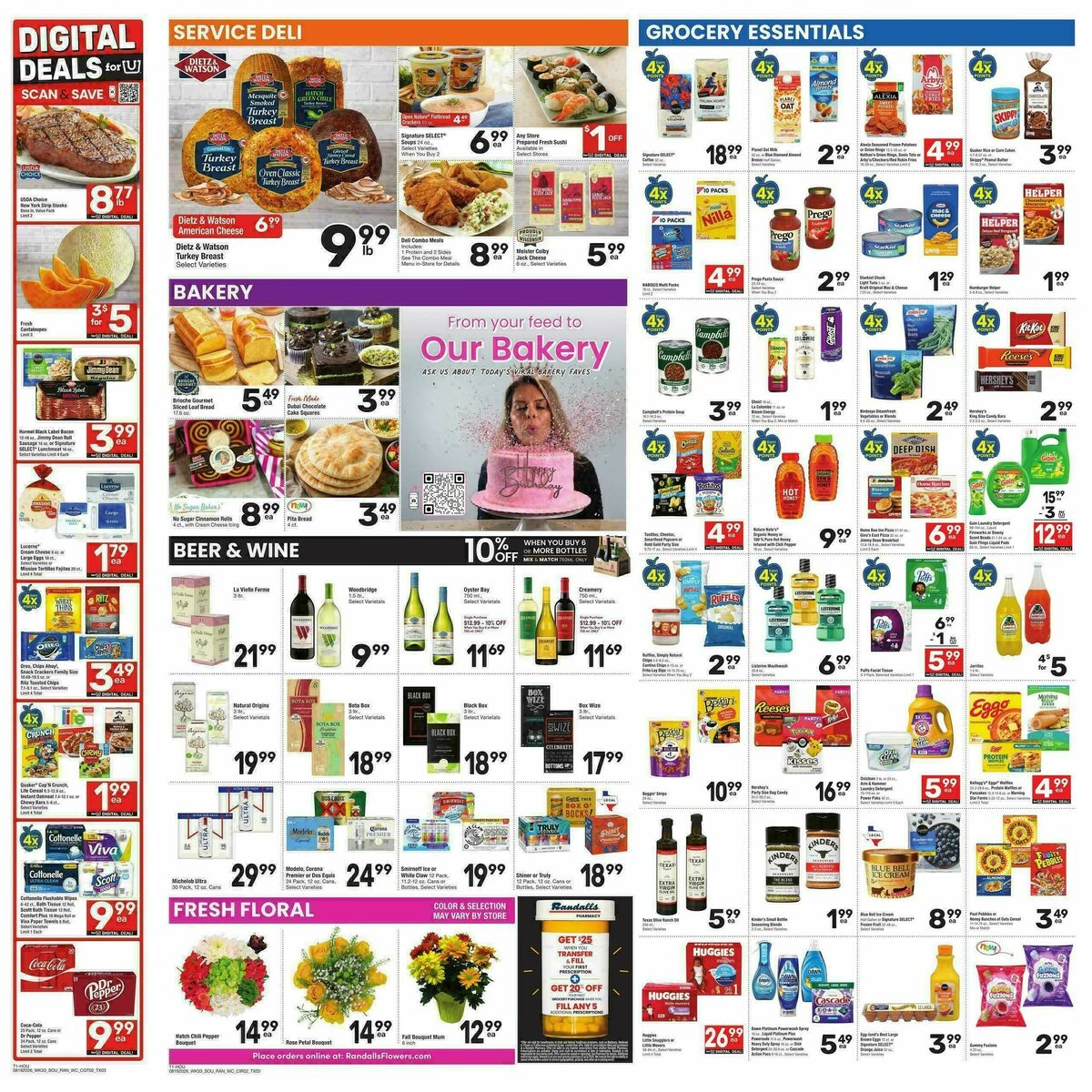 Randalls Weekly Ad from August 19