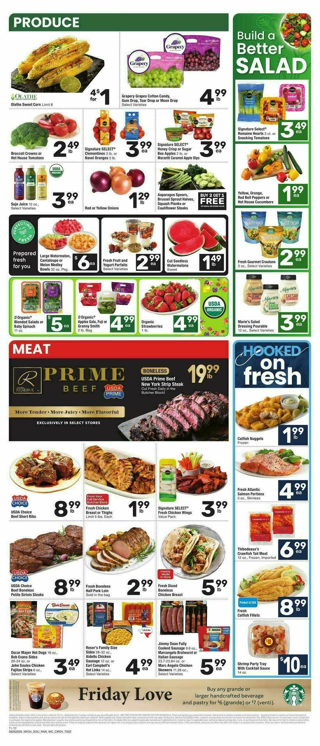 Randalls Weekly Ad from August 26