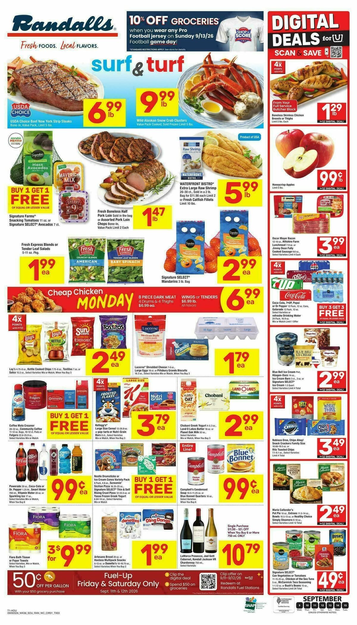 Randalls Weekly Ad from September 9