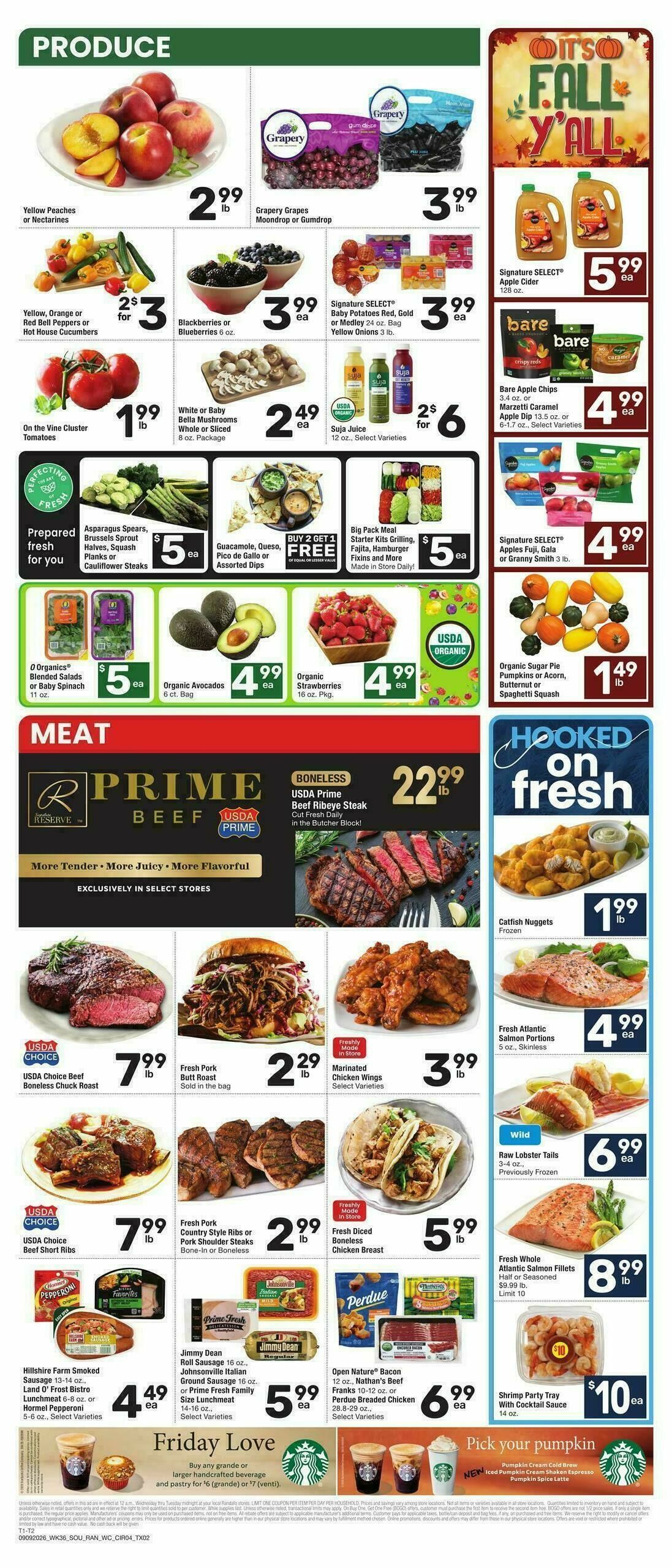 Randalls Weekly Ad from September 9