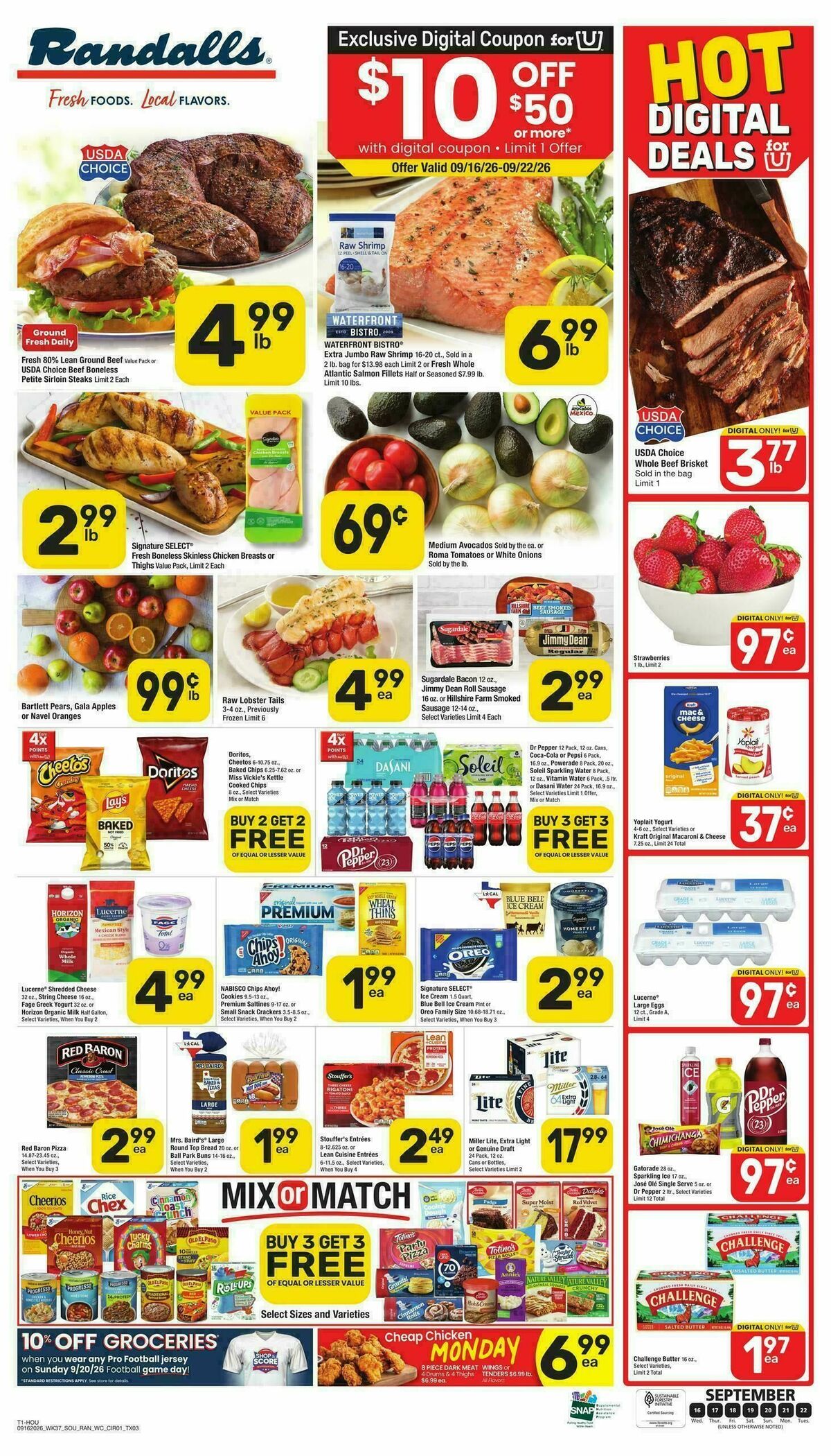 Randalls Weekly Ad from September 16