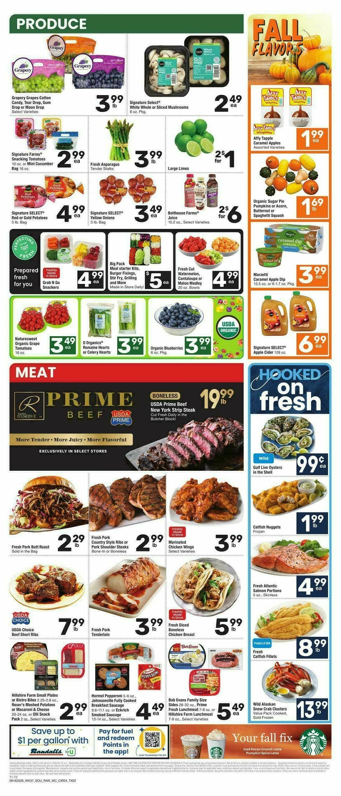 Randalls Weekly Ad from September 16