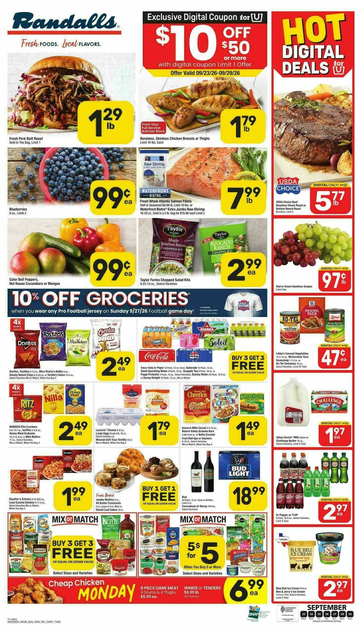 Randalls Weekly Ad from September 23
