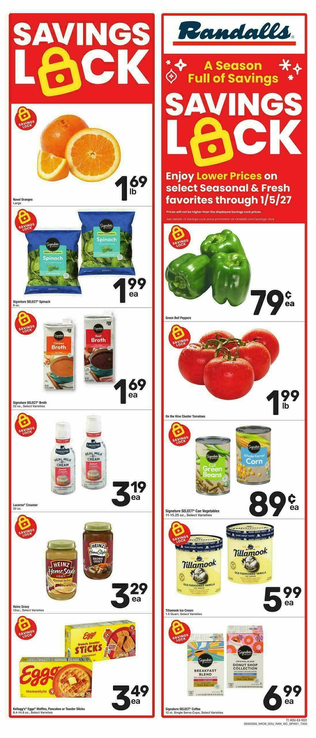 Randalls Weekly Ad from September 30