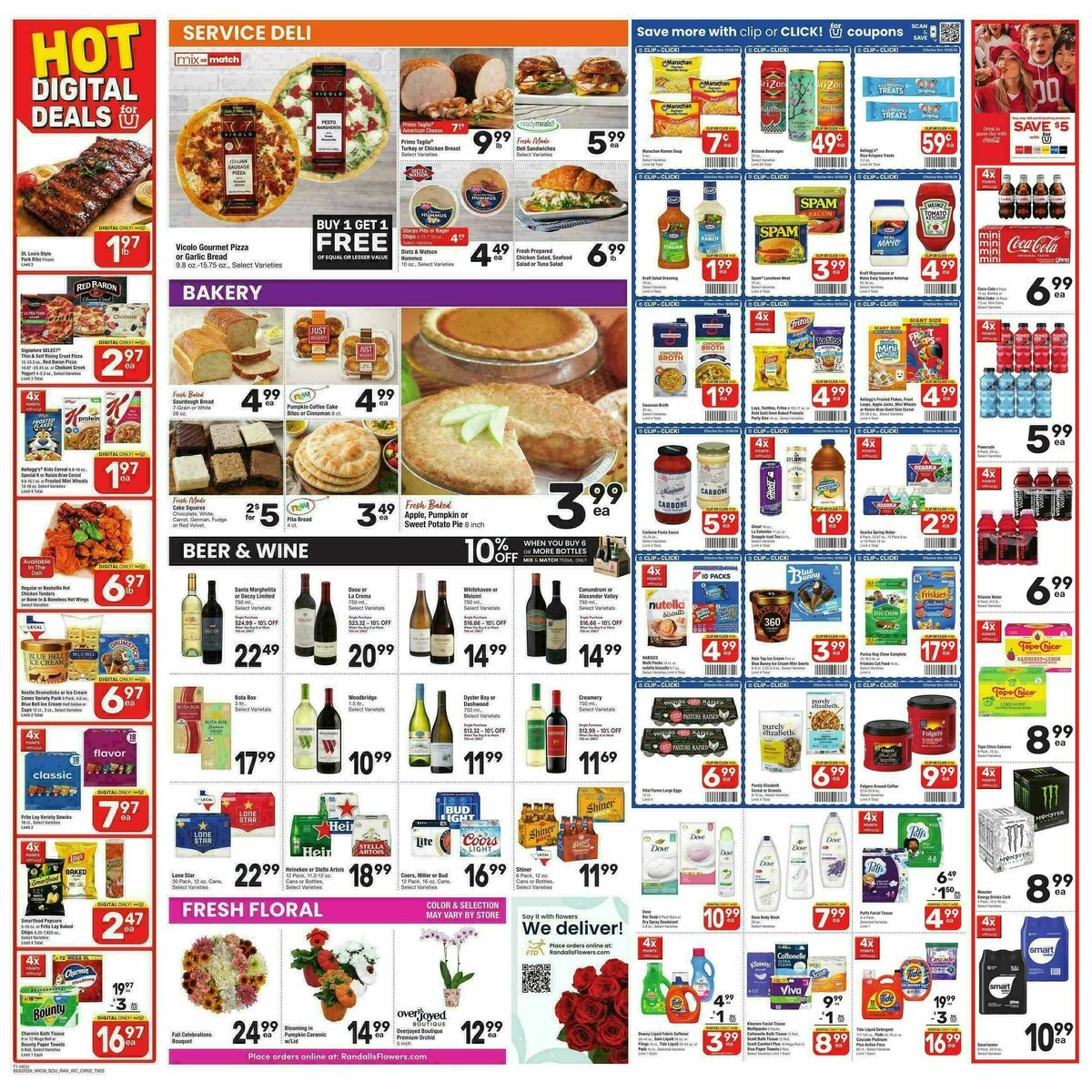 Randalls Weekly Ad from September 30